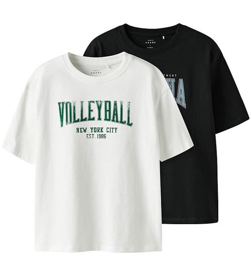 Name It T-shirt - NkmValix - 2-Pak - Bright White/Black