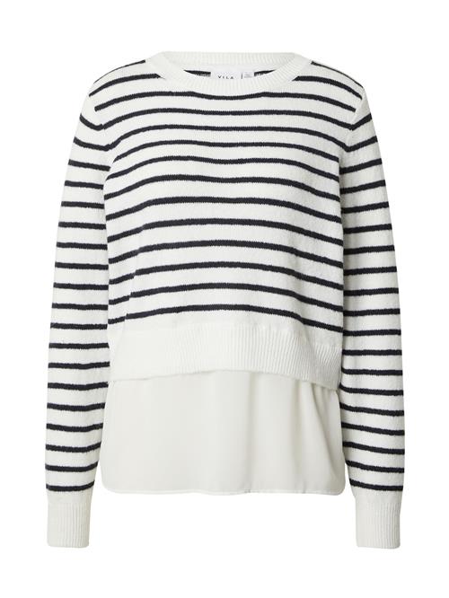 VILA Pullover 'Bente'  navy / hvid