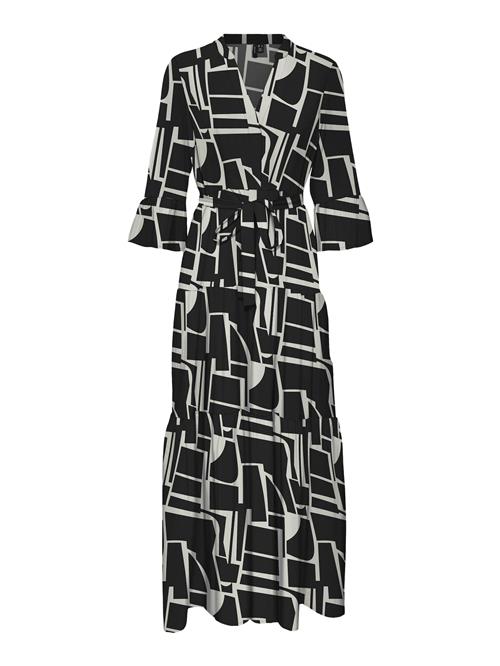 VERO MODA Blusekjole 'ZERA'  sort / hvid