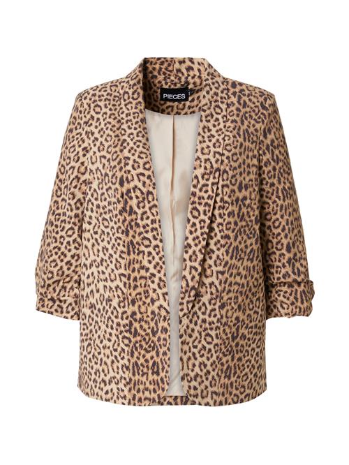 PIECES Curve Blazer 'PCBOSS'  beige / brun / sort