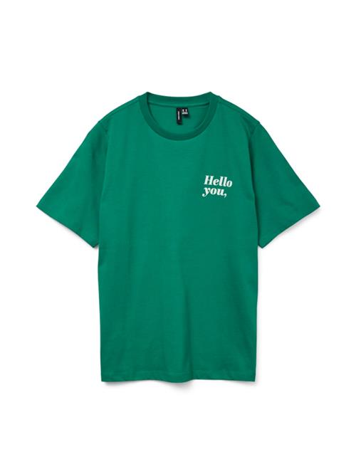 VERO MODA Shirts 'VMKATRINE CATY'  mørkegrøn / hvid