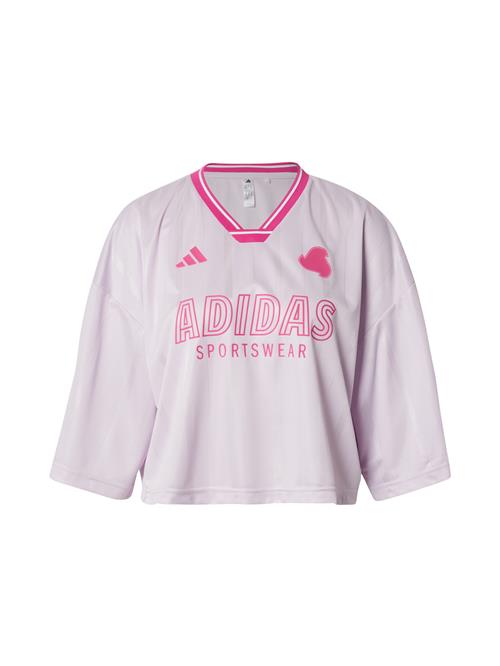 Se ADIDAS SPORTSWEAR Funktionsbluse 'TIRO'  lavendel / hvid ved About You