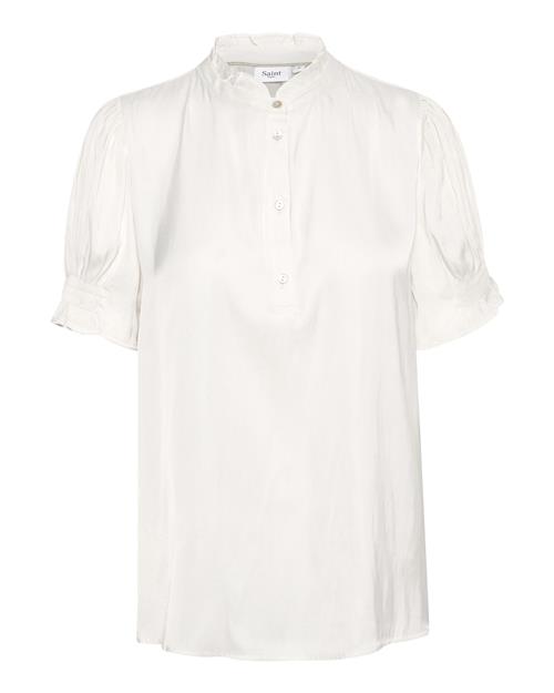 Se SAINT TROPEZ Bluse 'VeeniSZ'  hvid ved About You