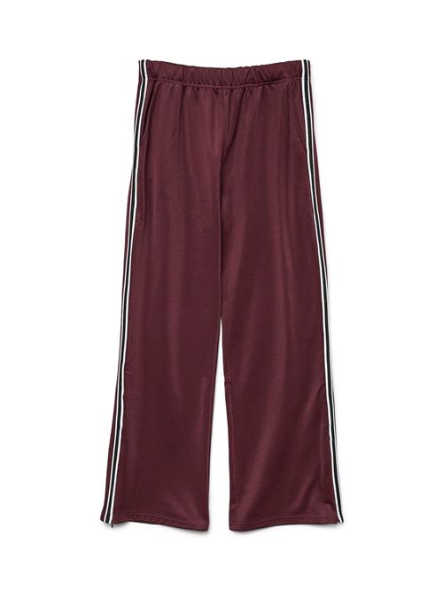 VERO MODA Bukser  kirsebærsrød / sort / hvid