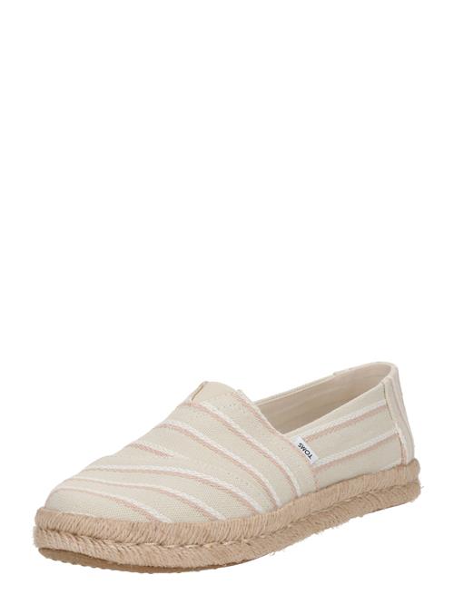 TOMS Espadrillaer  lyserød / hvid / uldhvid