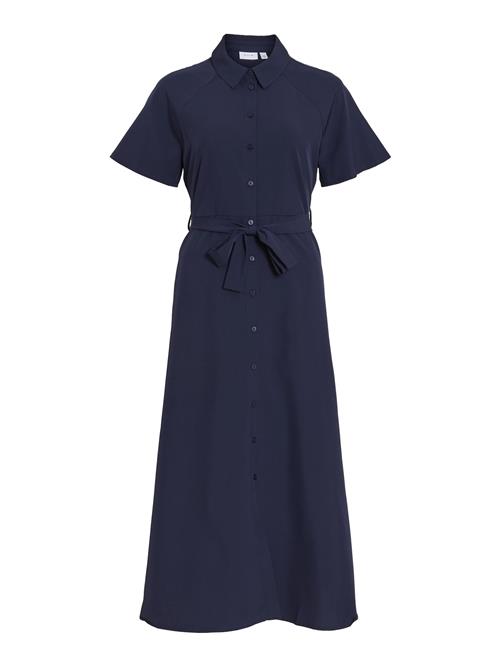 VILA Blusekjole  navy