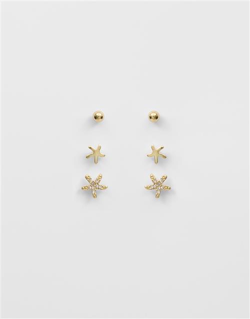 Pieces - Guld - Pclavita 3-Pack Earrings