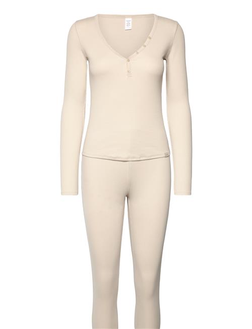 L/S Henley & Legging Calvin Klein Cream