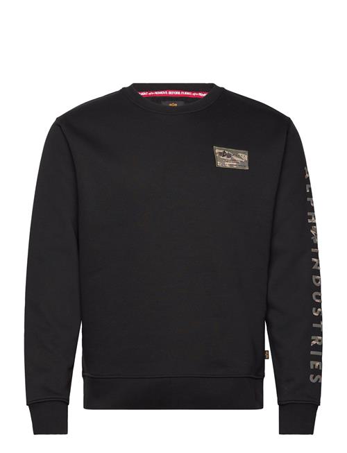 Camo Sleeve Crewneck Alpha Industries Black