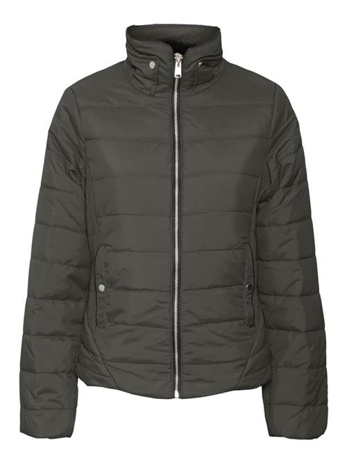 VERO MODA Overgangsjakke  grøn / sølv