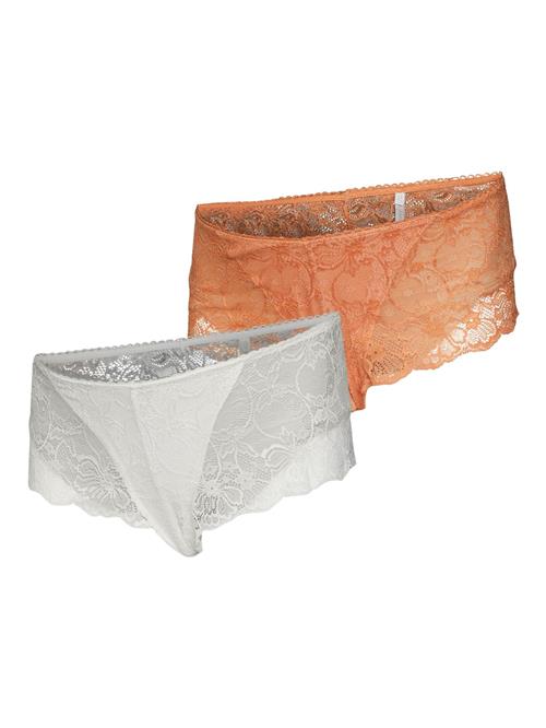 Se MAMALICIOUS Panty 'New Zenina'  orange / hvid ved About You