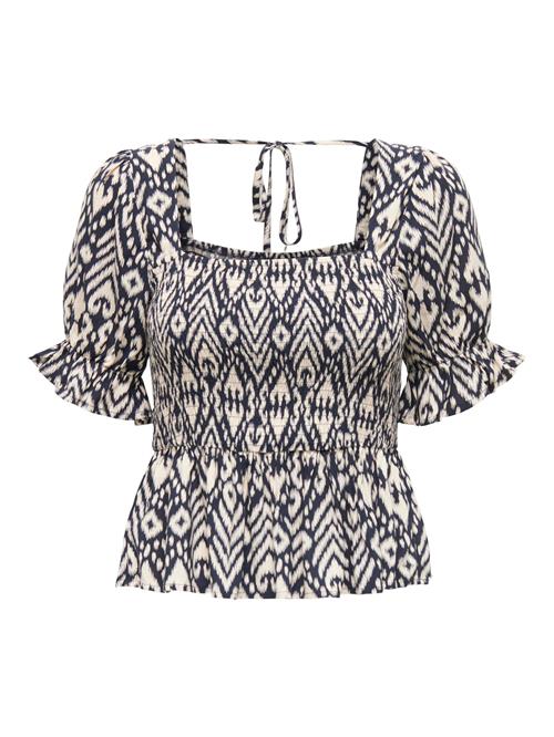 JDY Bluse 'Bora'  beige / navy
