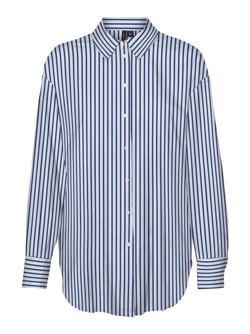 VERO MODA Bluse 'JILL'  blå / hvid