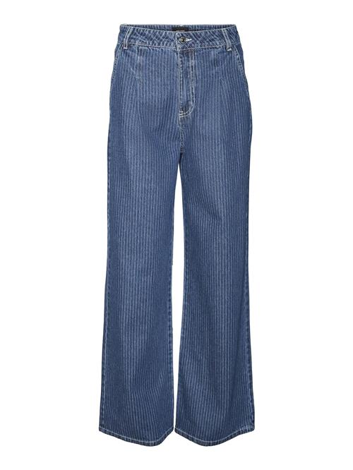 VERO MODA Jeans 'KATHY EMMY'  blå / hvid
