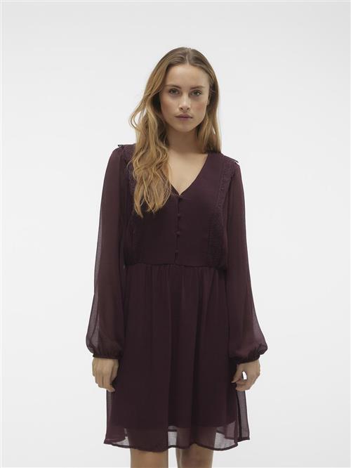 VERO MODA Kjole  brombær