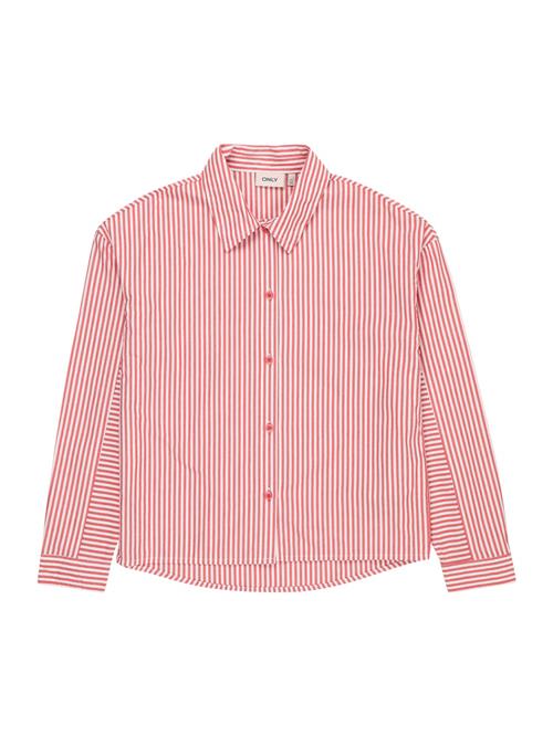 ONLY GIRLS Bluse 'PANSY NINA'  melon / hvid