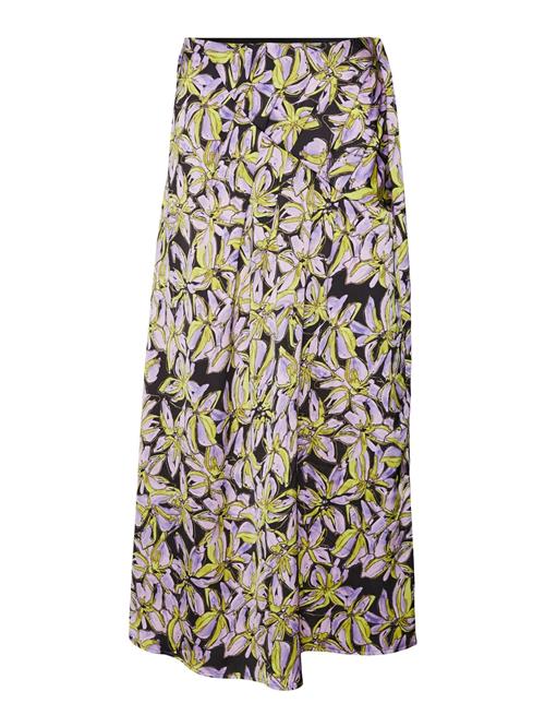 VERO MODA Nederdel 'KYRA'  gul / lyselilla / sort