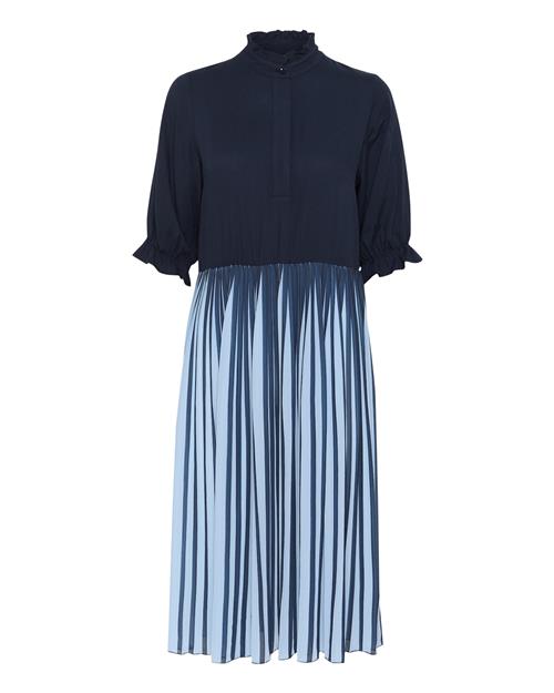 Se CULTURE Kjole 'Cesseli Carly'  navy / lyseblå ved About You