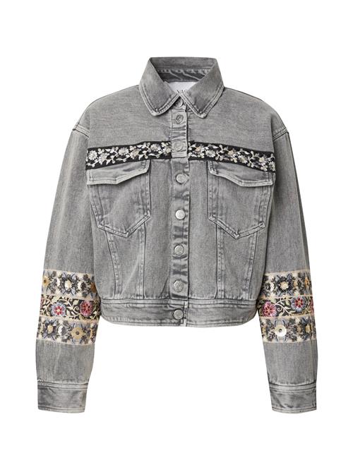 YAS Overgangsjakke 'YASVISION'  guld / grey denim / lyserød / sort