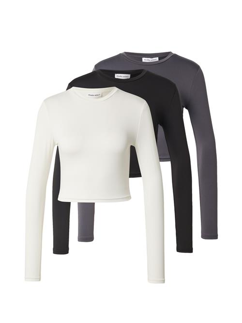STUDIO SELECT Shirts 'Carmina'  grå / sort / hvid