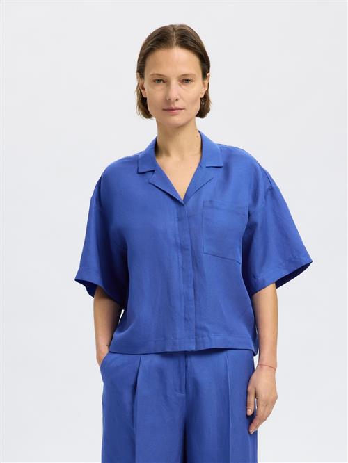 Se SELECTED FEMME Bluse 'SLFLyra'  blå ved About You