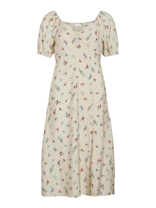 VILA Kjole  beige / grøn / rød