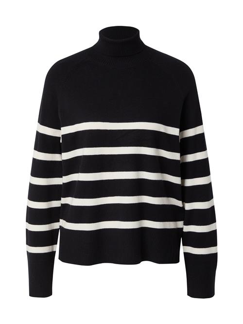 Se PIECES Pullover 'PCSia'  sort / hvid ved About You