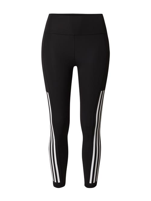 ADIDAS PERFORMANCE Sportsbukser 'Optime 2.0'  sort / hvid