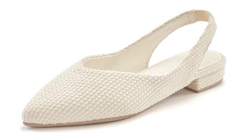 Se LASCANA Ballerinasko med rem  beige ved About You