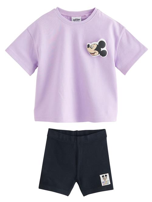 Next Sæt 'Disney Mickey Mouse'  nude / lavendel / sort / hvid