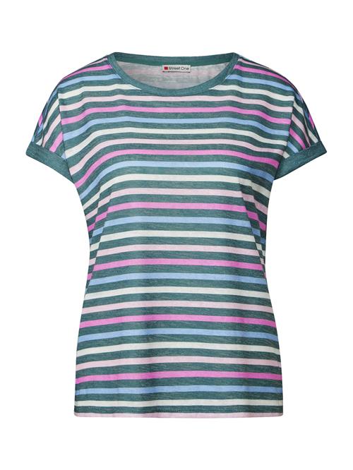 STREET ONE Shirts  lyseblå / petroleum / lyserød / hvid