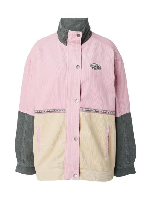 BILLABONG Overgangsjakke 'SET THE WAVE'  beige / mørkegrøn / lyserød