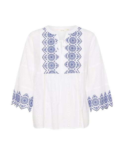 Se Cream Bluse 'CRBella'  blå / hvid ved About You