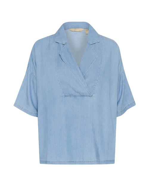 CULTURE Bluse 'Citha Aurelia'  blue denim