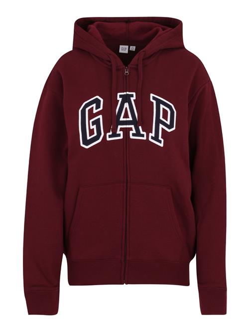 Gap Tall Sweatjakke 'HERITAGE'  navy / burgunder / hvid