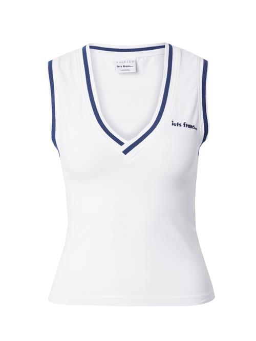 iets frans Overdel  navy / hvid