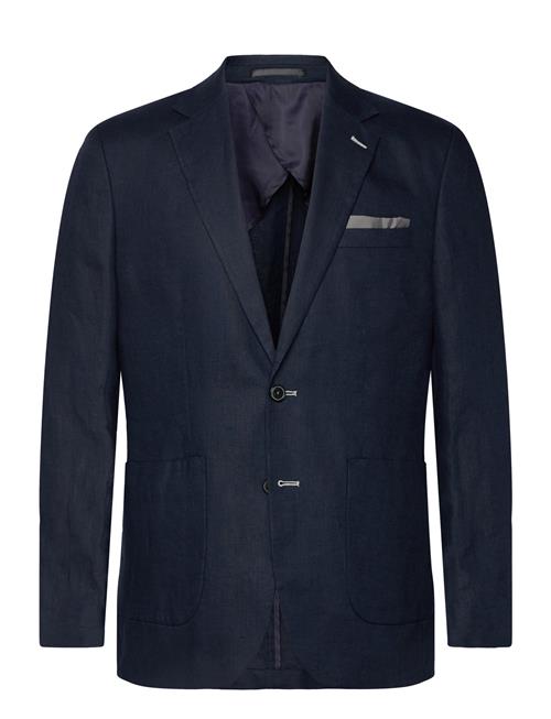 Half Lined Linen Blazer Lindbergh Black Navy