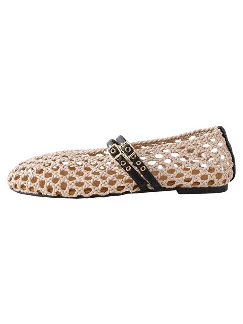 Next Ballerinasko med rem 'Forever Comfort'  beige / sort