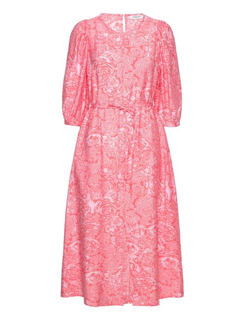 Mschdivina Ladonna 3/4 Dress Aop MSCH Copenhagen Pink