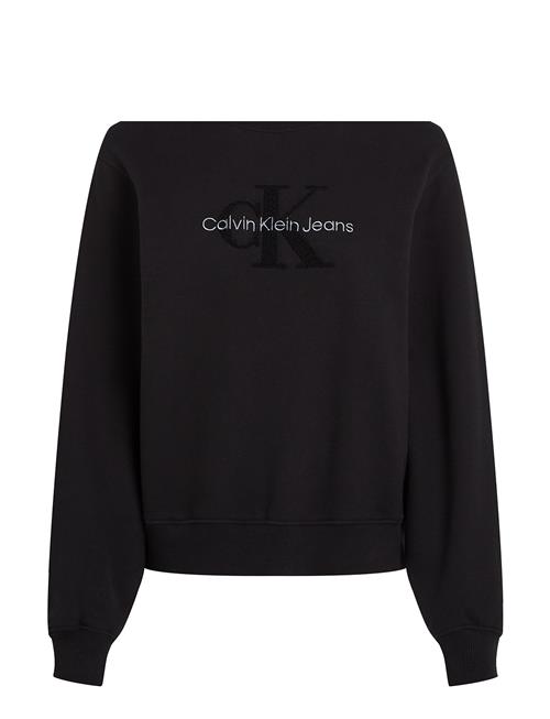 Chenille Monologo Crewneck Calvin Klein Jeans Black