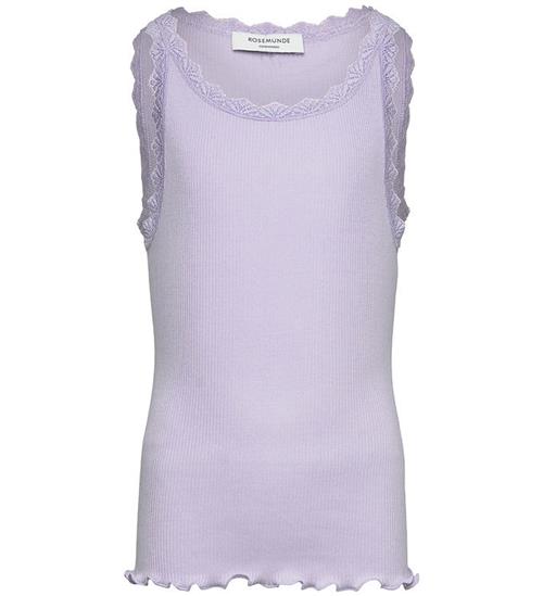 Rosemunde Top - Rib - Modal/Bomuld - Balta - Purple Heather