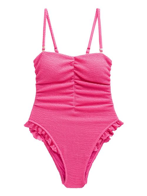 Next Formgivende badedragt  pink