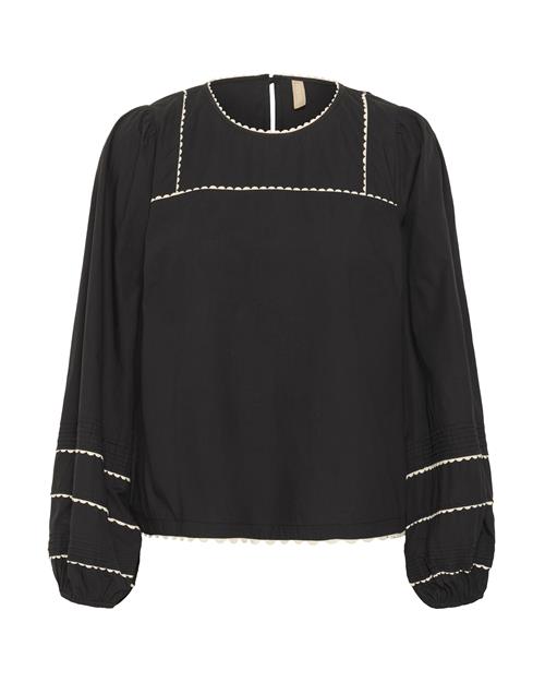 CULTURE Bluse 'Olena'  lysebeige / sort