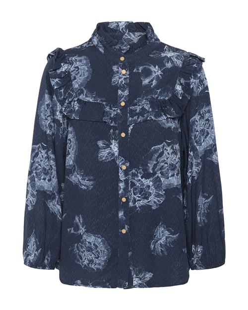 CULTURE Bluse 'Alexa'  navy / lysegrå