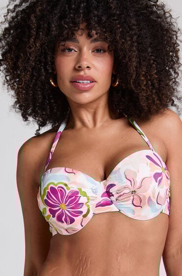 Hunkemöller Formstøbt bikinitop med bøjle Ayanna rød
