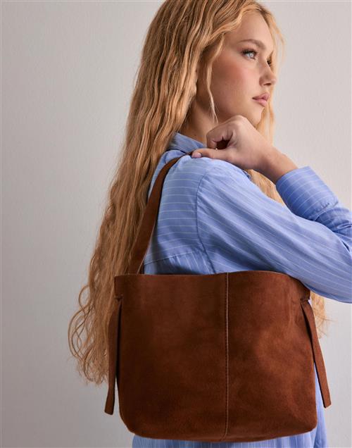BECKSÖNDERGAARD - Brun - Suede Fraya Small Bag