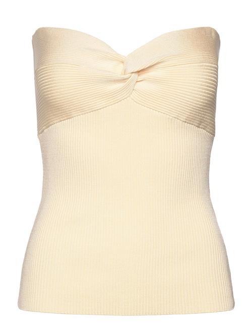 Allis Rib Knitted Tube Top Malina Cream