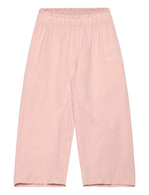 Trousers Linen Wide Leg Lindex Pink