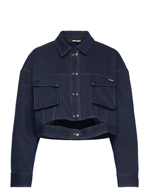 Stretch Cropped Jacket ROTATE Birger Christensen Navy