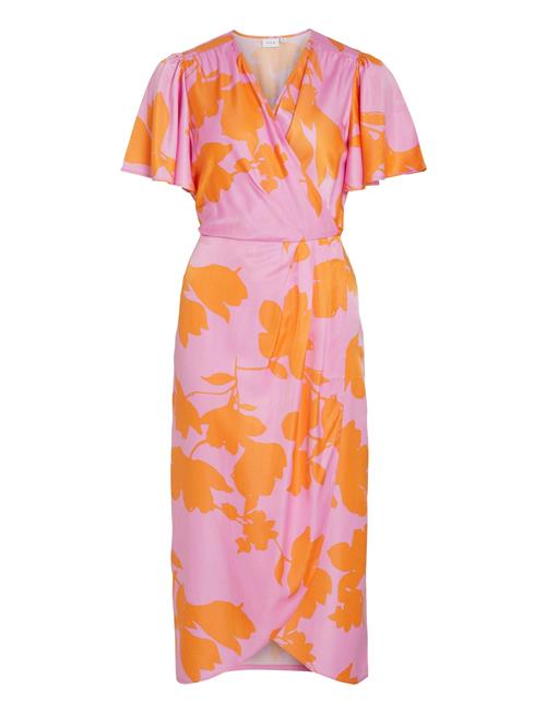 Vinakita V-Neck Wrap Midi Dress/Dc Vila Patterned